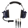 General Aviation Headset, GA Dual Plug Pilot Headphone 3.5mm Plug