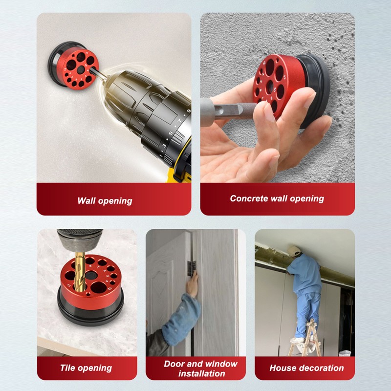 Electric Drill Dust Collector Tool Porous Bit Household Punching Drilling