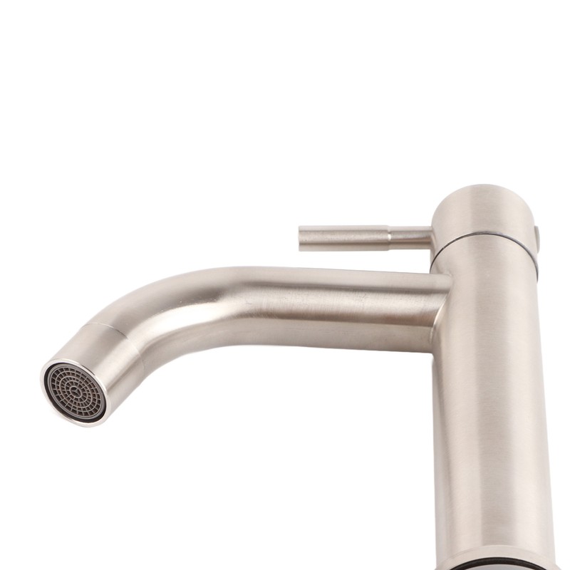 Stainless Steel Brushed Surface Basin Water Faucet Bathroom Single Cold