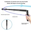 Bullet Time Handle Tripod with Invisible Selfie Stick, 120cm Extension