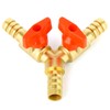 TAILONZ 1 Piece 3-Way Ball Valve, Brass Y-Shaped Ball Valve,