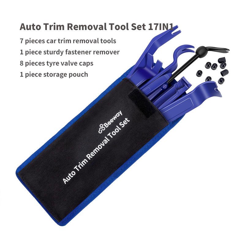 BEEWAY Auto Trim Removal Tool Set - 17in1 Car Upholstery