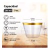BAIXIBT-127 50 Vasos Desechables De Plástico Tipo Cristal Premium, 9