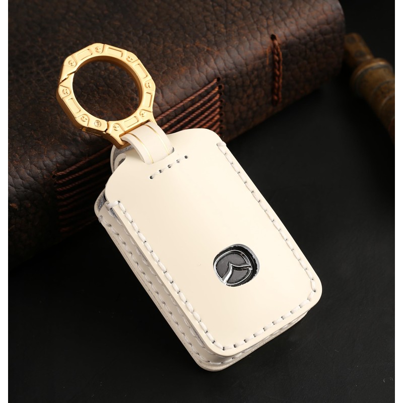 Smasol Genuine Leather Key Case, Key Cover, Key Shell, Smart