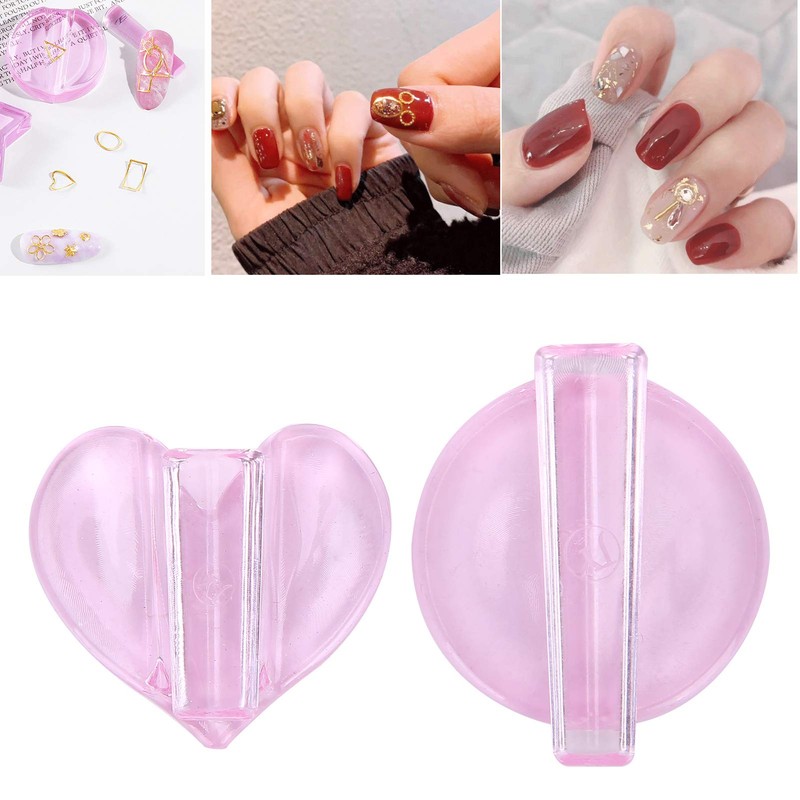 Nail Art Embossed Shape Metal Frame Bends Also 2 Pieces