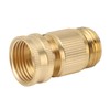 2PCS Water Hose Quick Connector Brass 3/4 Inch Male and