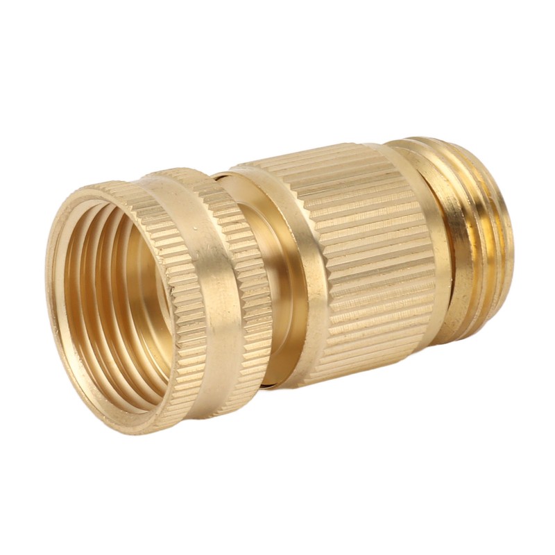 2PCS Water Hose Quick Connector Brass 3/4 Inch Male and