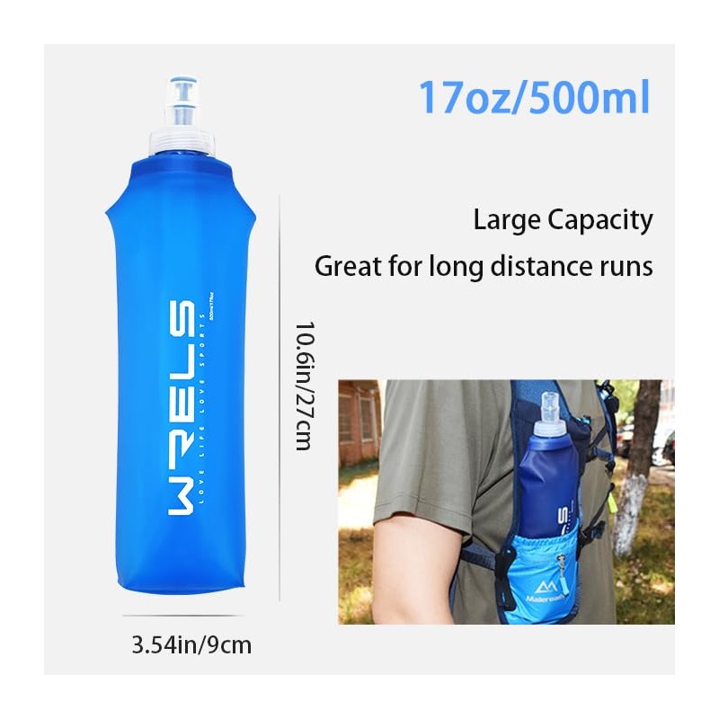 Soft Running Water Flask Soft Flasks Collapsible Soft Water Bottles