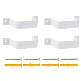 Downspout Strap 3x4 Leader Strap 3x4 4pcs (White)
