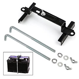 Adjustable Battery Hold Down, Universal Battery Adjustable Crossbar with L Bolt Battery Hold Down Holder for Car SUV (Bolt Length 24cm/9.45inches)