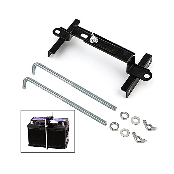 Adjustable Battery Hold Down, Universal Battery Adjustable Crossbar with L
