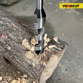 Auger Drill Bit 12 mm x 300 mm Wood Auger Drill Bit Long Bar Drill Bit Shape Lewis Wood Spiral Drill Bit with Hex Shank