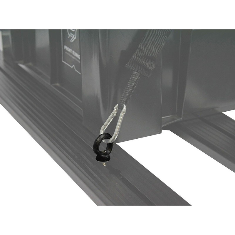 Black Tie Down Rings/Eye Nuts - Multi-Purpose Tie Down Strap