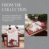 Elrene Home Fashions Poinsettia Garlands Holiday Engineered Wrinkle Resistant Tablecloth,