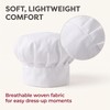 1 Set White Small Dogs Hat Photography Prop Funny Chef