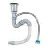Stainless Steel Sink Drain Assembly with Cage S Bend Hose