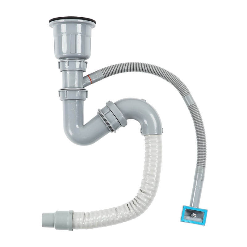 Stainless Steel Sink Drain Assembly with Cage S Bend Hose