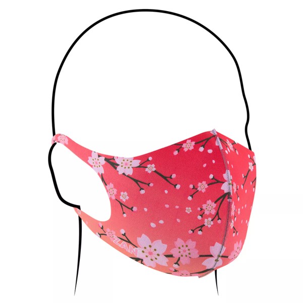Zan® Lightweight Face Mask 2-Pack Sugar BLossom Black