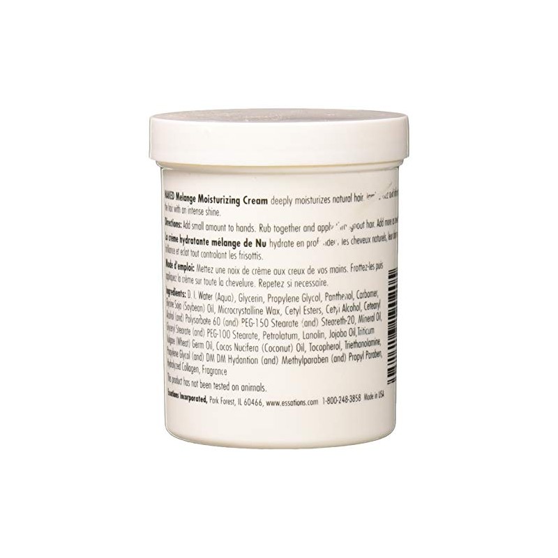 Naked by Essations Melange Moisturizing Cream, 8 Ounce