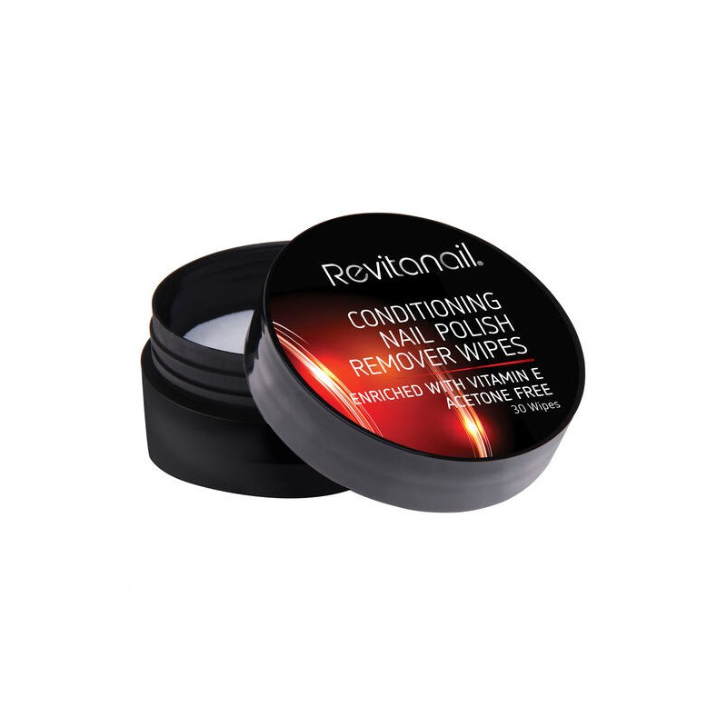 Revitanail Conditioning Nail Polish Remover Wipes 30 Pack