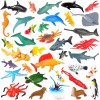 36pcs Ocean Animal Toys – 2-4” Rubber Sea Creatures for