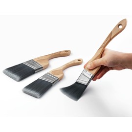 ROLLINGDOG Paint Brushes for Walls - Angled Paint Brushes Trim Brush for Painting Wall, Furniture(1.5", 2", 2.5")