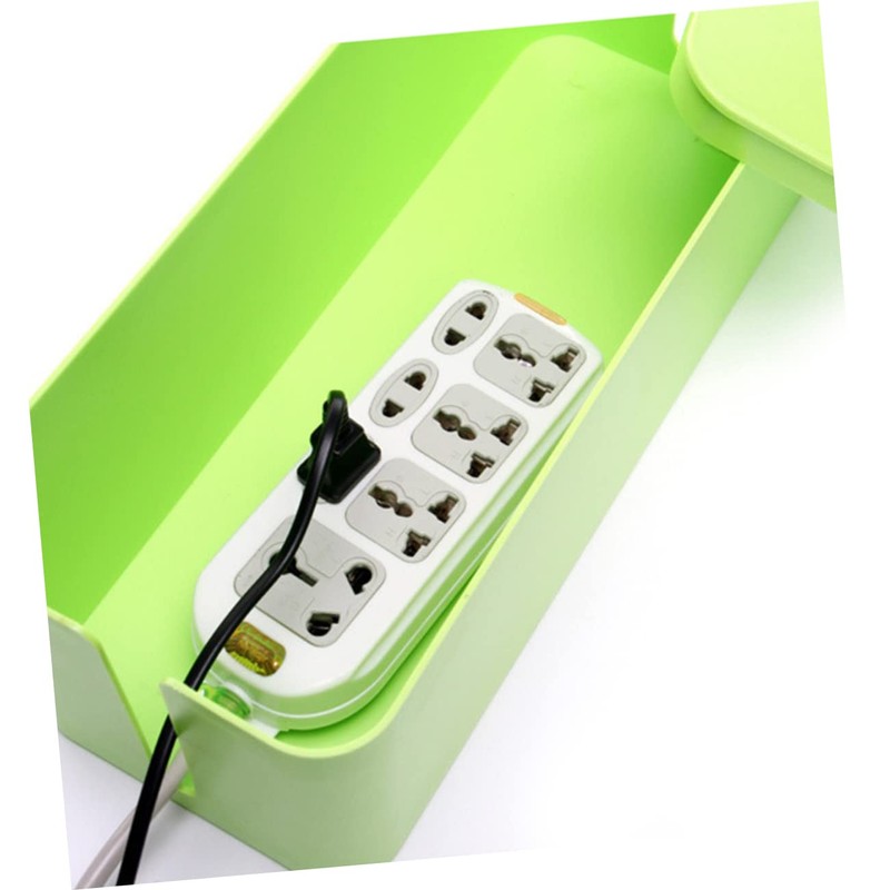 COLLBATH Organizer Box Mini Cable Storage Case for Desk Tv