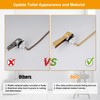 Hibbent Universal Metal Front Mount Toilet Handle Replacement Kit, Brass