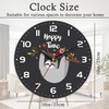 ENUIEO Wall Clock, 10 Inch Silent Non-Ticking Home Kitchen Decor,