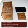 ARRAWIS Hand-Engraved Wooden Urns for Human Ashes Adult - Hummingbird