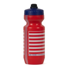 Wheelsuckr Purist 22 oz Water Bottle by Specialized Bikes | USA Made Red White & Blue Screen Print | MoFlo 2.0 Cap | Made in USA