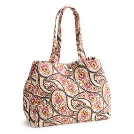Vera Bradley Premium Cotton Hathaway Tote Bag, Blooming Paisley