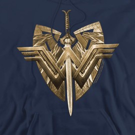 Hoodie: Wonder Woman Movie - Sword Emblem Pullover Hoodie Size XL Navy