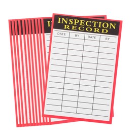 Operitacx Inspection Record Sheet 100 Sheets Equipment Inspection Tags Blank Note Cards for Record