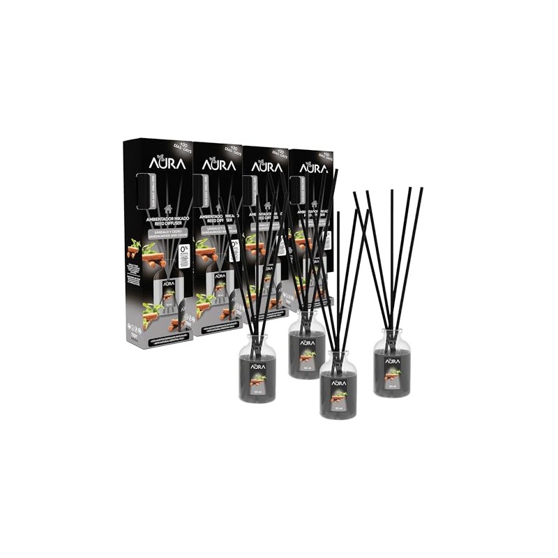 Aura Mikado 4pack Sandalo Cedro 30ml