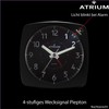 ATRIUM A251-7 Analogue Quartz Alarm Clock with Light and Snooze