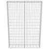 Galvanized Steel Gabion Wall with Covers - 39.4"x7.87"x59" for Outdoor