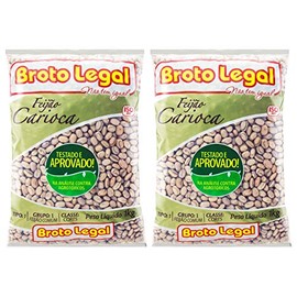 Broto Legal Feijao Carioca 1kg | Pinto Beans 35oz (PACK OF 02)