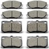 DYZJKWJW D1113 D1178 Front Rear Ceramic Brake Pads Set Fit