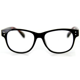 Mastermind Fashion Readers with Vintage Retro Design - 50mm x 18mm x 140mm (Black & Brown +2.25)