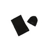 MENS SILICONE LOGO HAT AND SCARF SET
