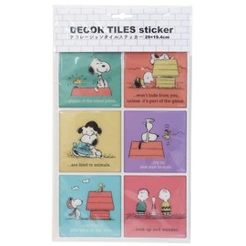 S&C Corporation Snoopy Sticker Tile Pattern No. 6 PWD31