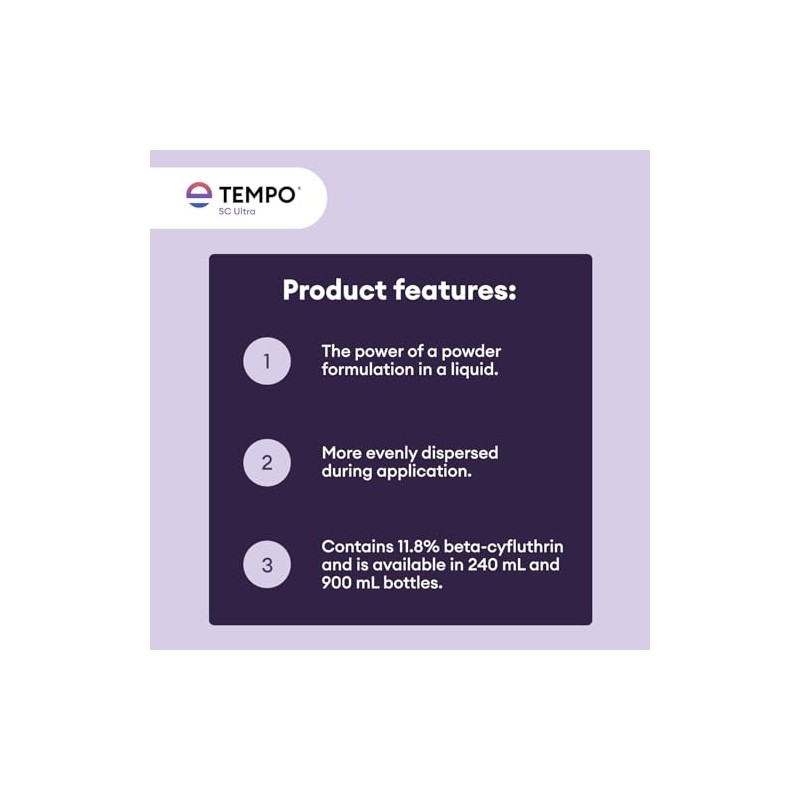 Tempo SC Ultra Insecticide Concentrate 240 ml | Fast-Acting Residual