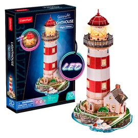 party town - Lighthouse Model | 3D Puzzle | Toy from 8 Years Boys | 3D Puzzle Children | 3D Puzzle | Gift Boy 8 Years | Boys Gifts 8 Years | 72 Pieces