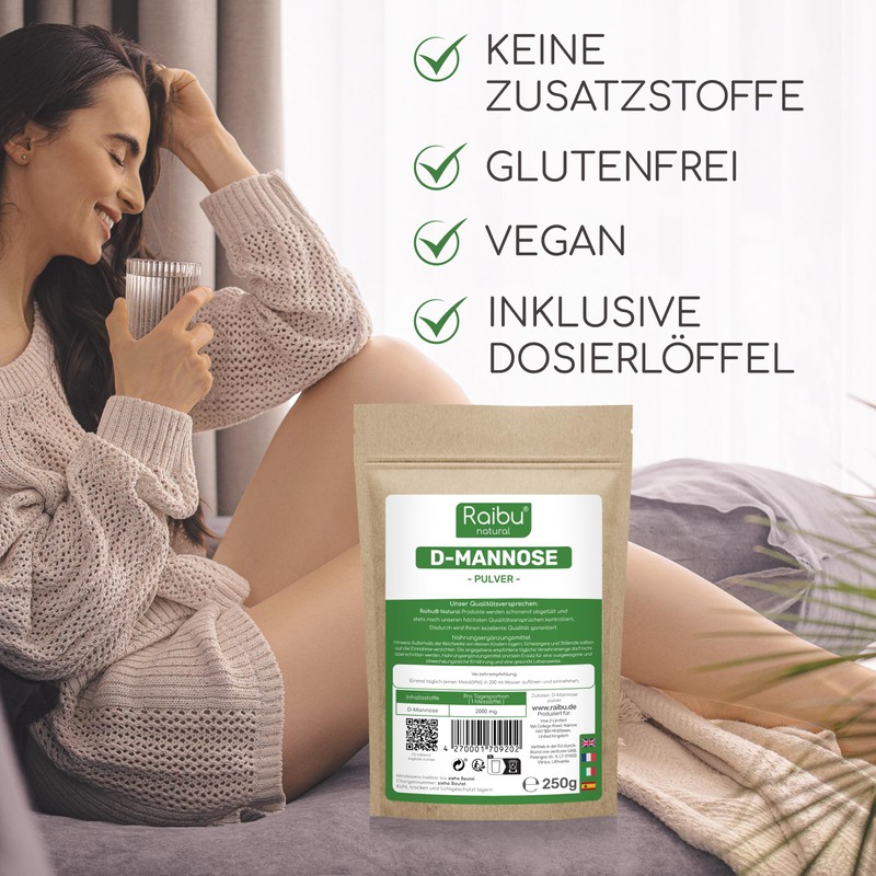D-Mannose Powder 250 g - D Mannose Powder Bottled in