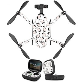 MightySkins Skin Compatible with GoPro Karma Drone Headphones wrap Cover Sticker Skins Raining Cats