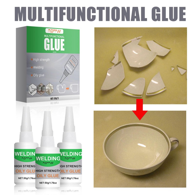 ROFPM Oily Glue Welding High-Strength 150ml, Universal Super Glue Multipurpose