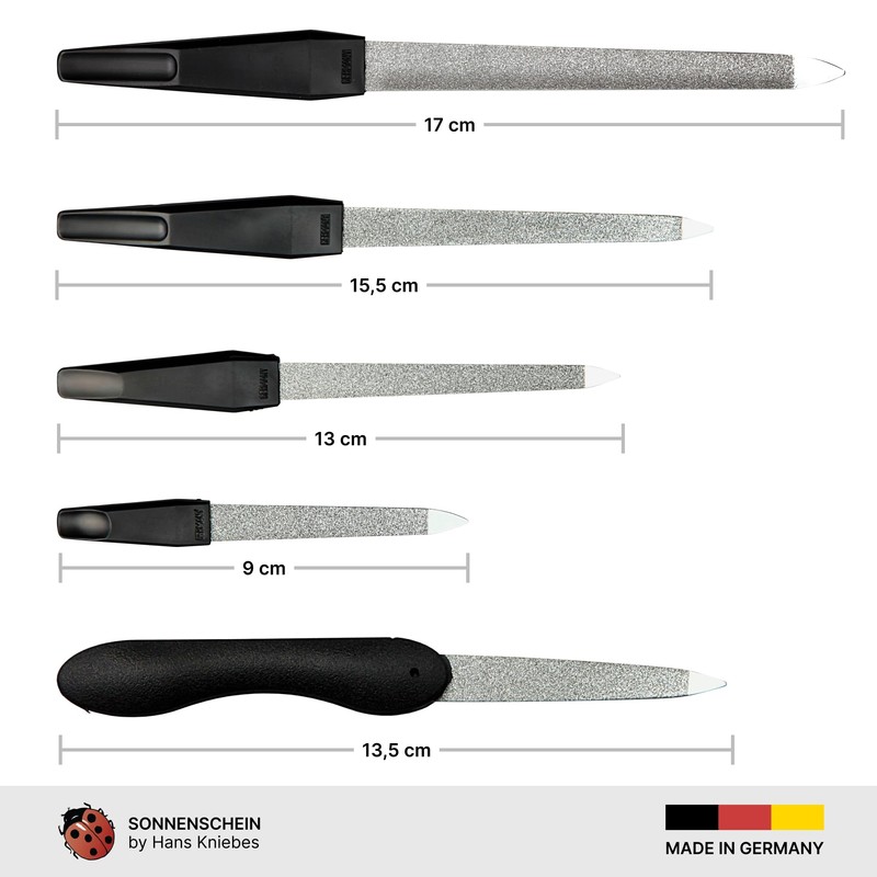 Sonnenschein by Hans Kniebes Set of 5 Sapphire Nail Files