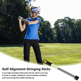Golf Practice Rods | Golf Swing Practice Stick - Putting Training Tool, Postures Correction Putting Equipment for Men Teens Women Girls Boys