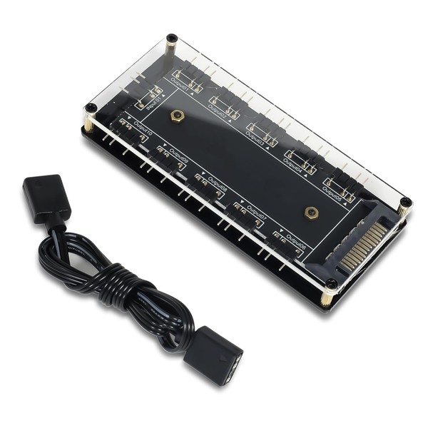 HATMINI HATMINI 5V 3Pin ARGB LED Hub10 Way 5V 3